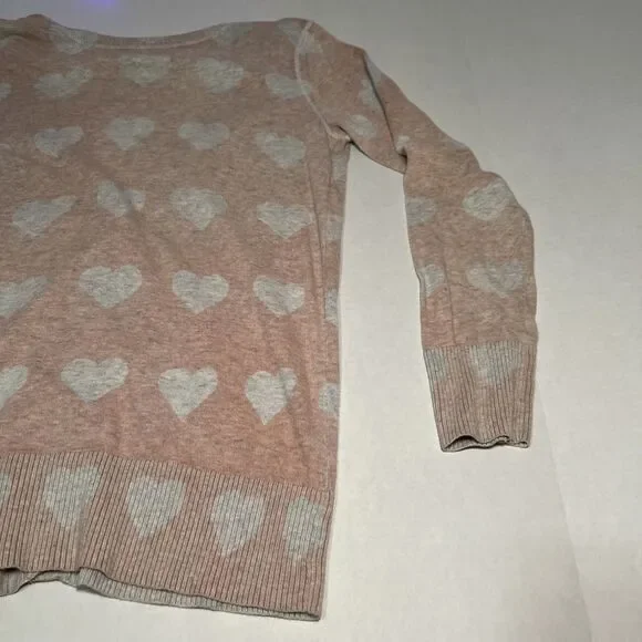 Mossimo Large V Neck Cardigan Hearts Valentine's Whimsy Coquette - Picture 7 of 8